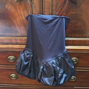 Edikted navy blue balloon dress